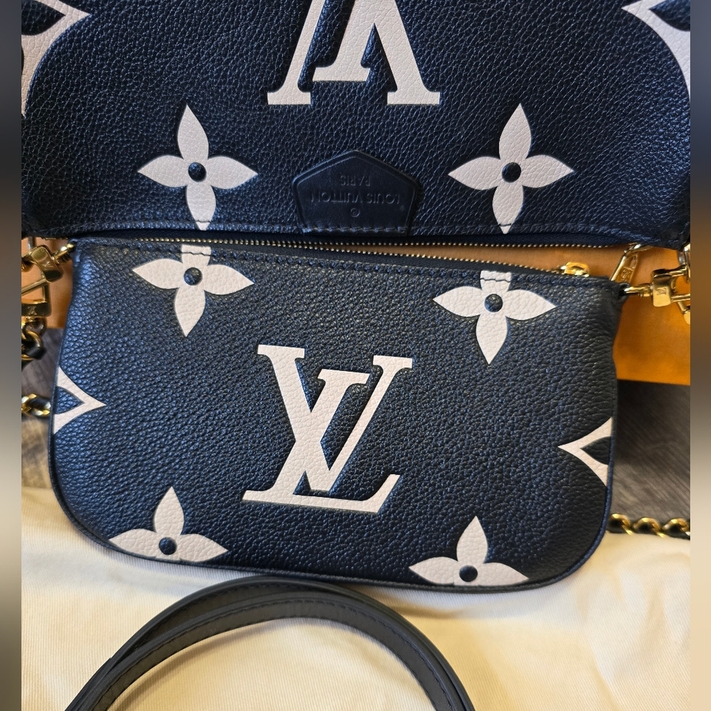 Louis Vuitton Multi Pochette Accessoires Bicolor Monogram Empreinte - Picture 8 of 17